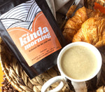 My Kinda Morning coffee being enjoyed with breakfast